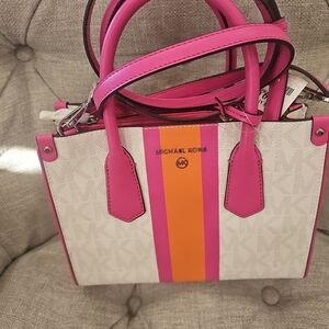 Michael Kors Pink and Orange Women's Bag